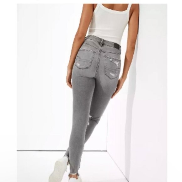 AE NE(X)T LEVEL SUPER HIGH-WAISTED JEGGING Lighting Gray - Picture 3 of 3